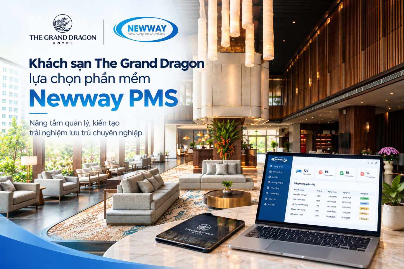 The Grand Dragon lựa chọn Newway PMS – Nâng tầm quản lý khách sạn